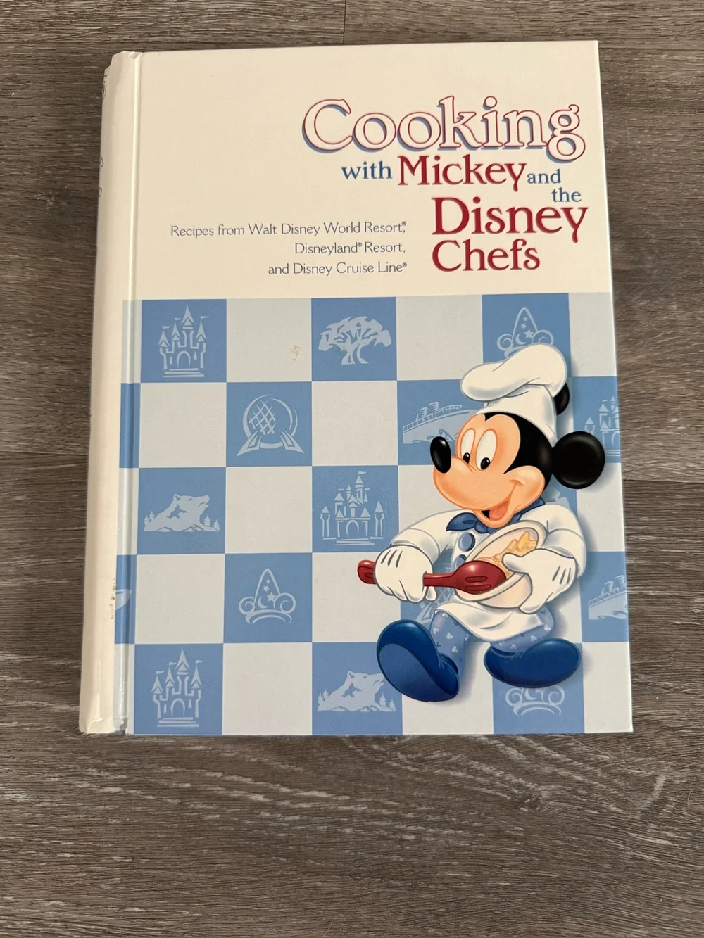 Cooking with Mickey & The Disney Chefs Cookbook Hard Cover Edition.